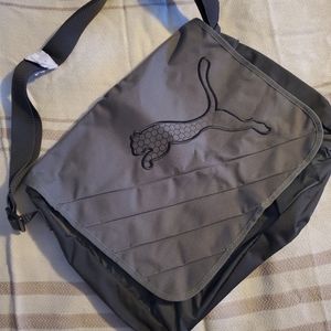 New Puma messenger laptop tablet bag gray